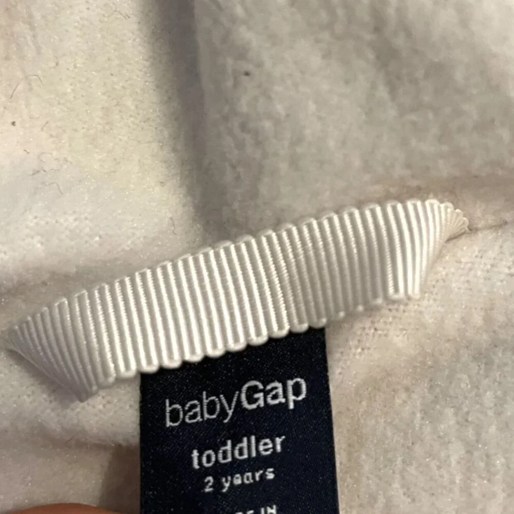 Baby Gap 2Y Fleece Lined Vest With Fuzzy Hood